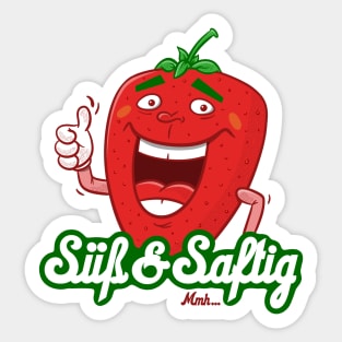 Strawberry - Sweet and juicy Sticker